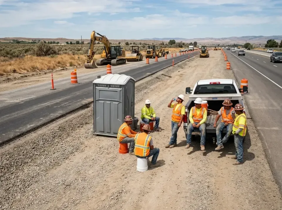highway-road-construction-crew-007 — frequently asked questions, Porta Potty and Restroom Rentals in Rosamond, CA